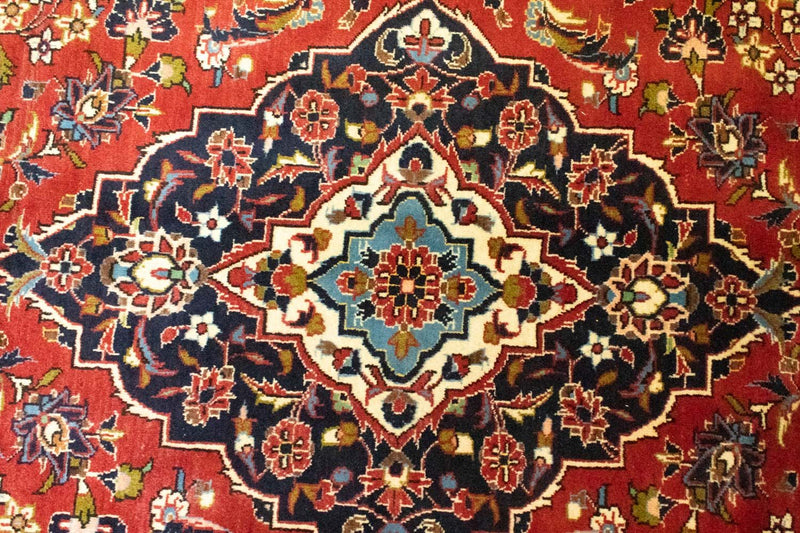 カシャーン 絨毯 349x246cm - ペルシャ絨毯