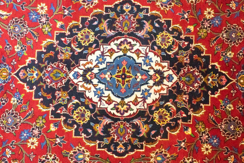 カシャーン 絨毯 344x246cm - ペルシャ絨毯