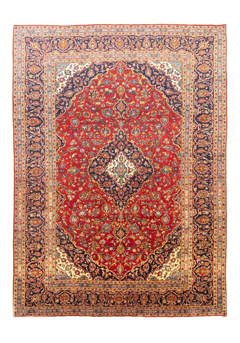 カシャーン 絨毯 358x255cm - ペルシャ絨毯