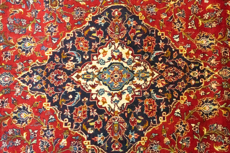 カシャーン 絨毯 358x255cm - ペルシャ絨毯