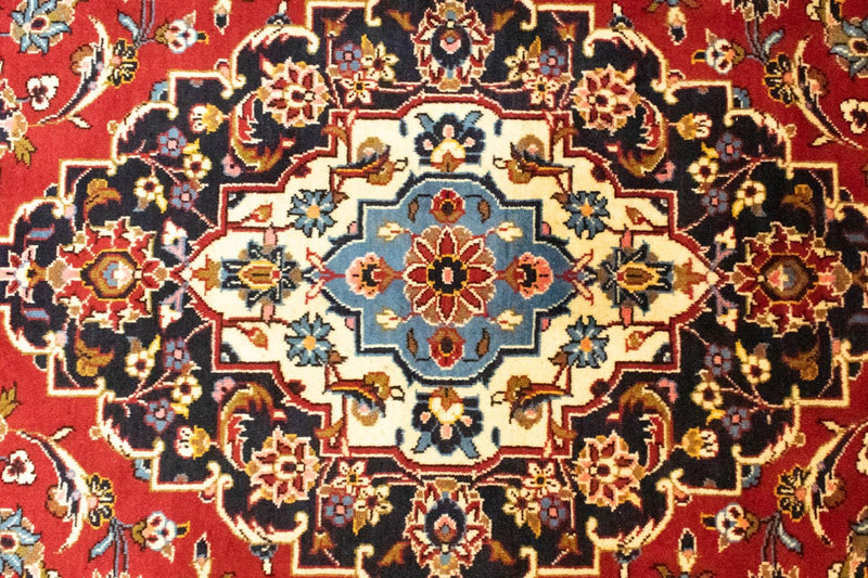 カシャーン 絨毯 340x245cm - ペルシャ絨毯