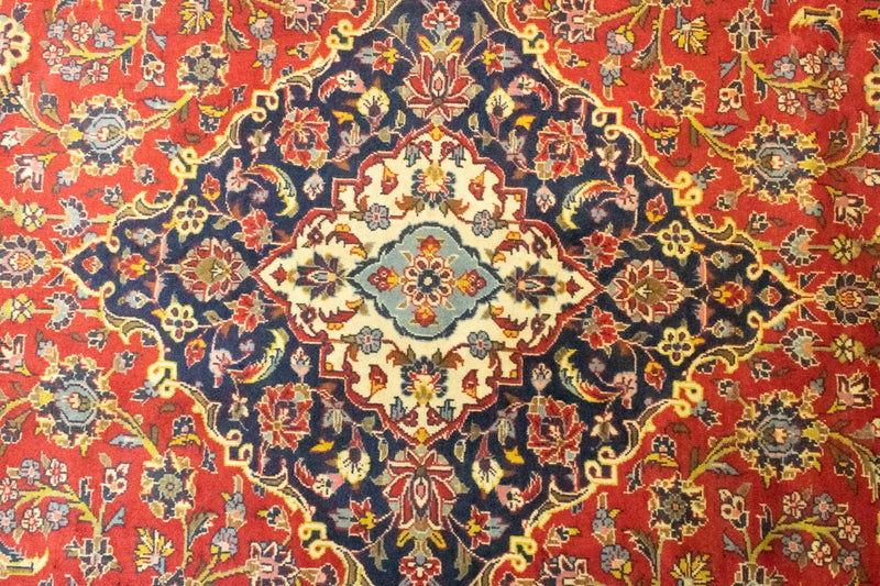 カシャーン 絨毯 345x251cm - ペルシャ絨毯