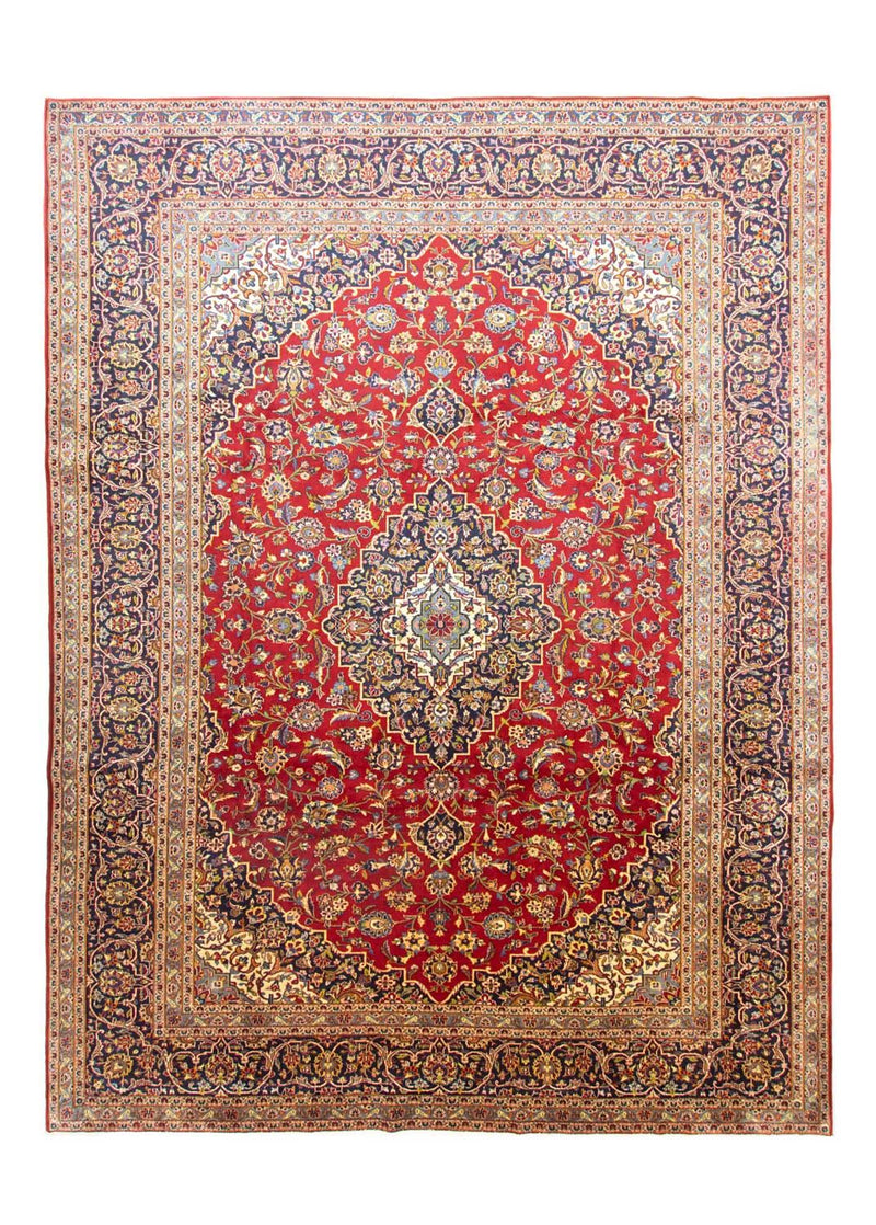カシャーン 絨毯 390x297cm - ペルシャ絨毯