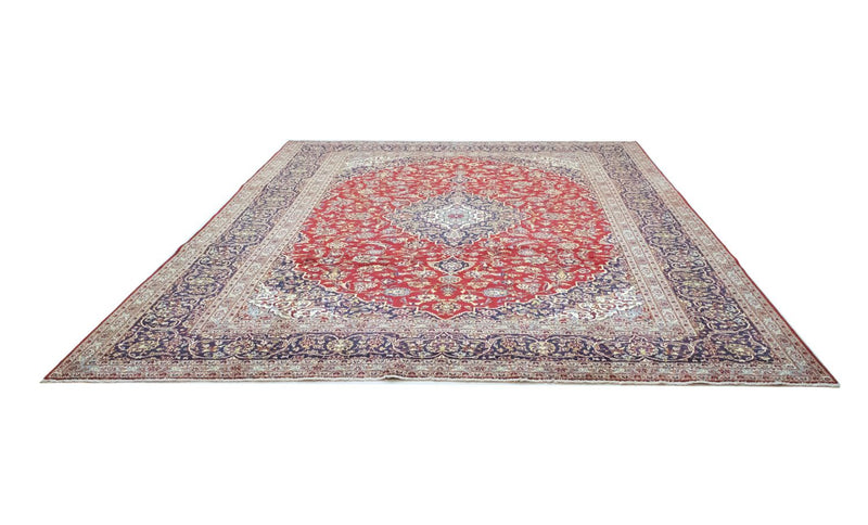 カシャーン 絨毯 390x297cm - ペルシャ絨毯