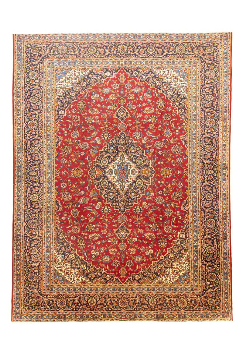 カシャーン 絨毯 391x294cm - ペルシャ絨毯
