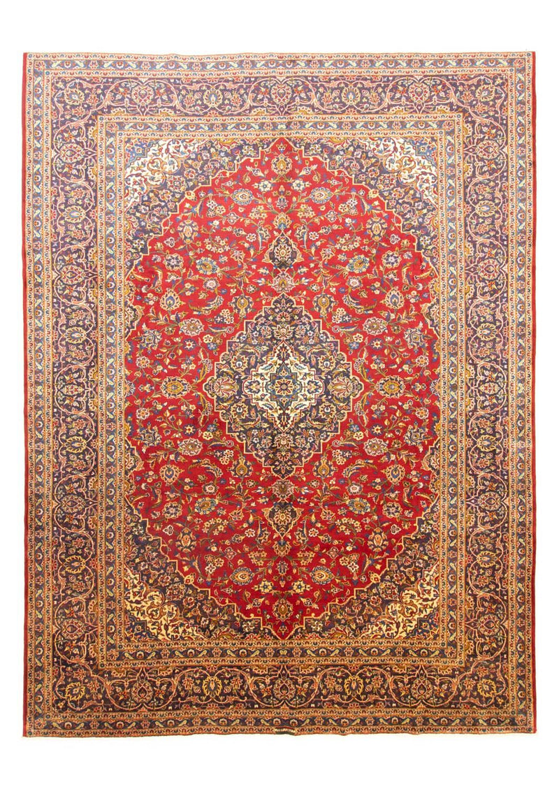 カシャーン 絨毯 400x295cm - ペルシャ絨毯
