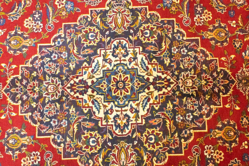カシャーン 絨毯 400x295cm - ペルシャ絨毯
