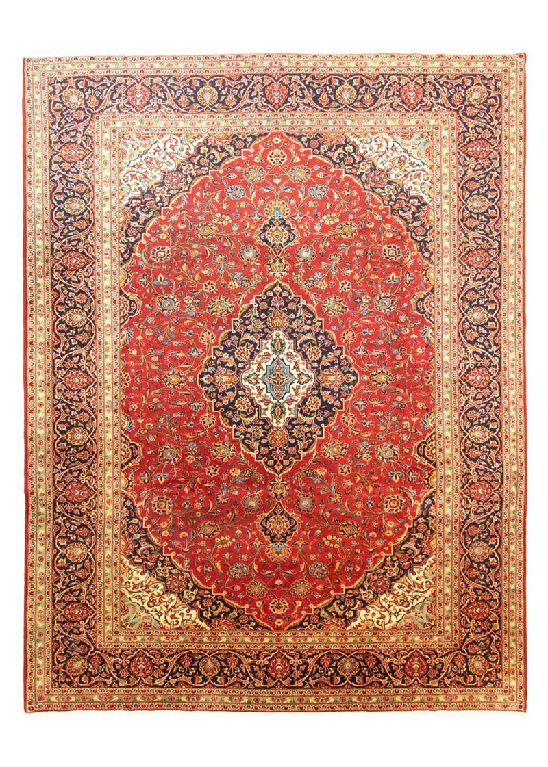 カシャーン 絨毯 398x298cm - ペルシャ絨毯