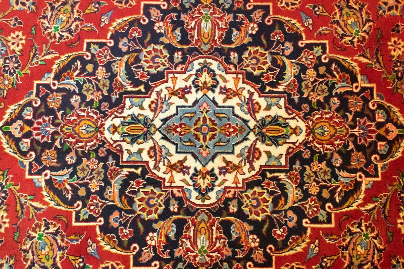 カシャーン 絨毯 398x298cm - ペルシャ絨毯