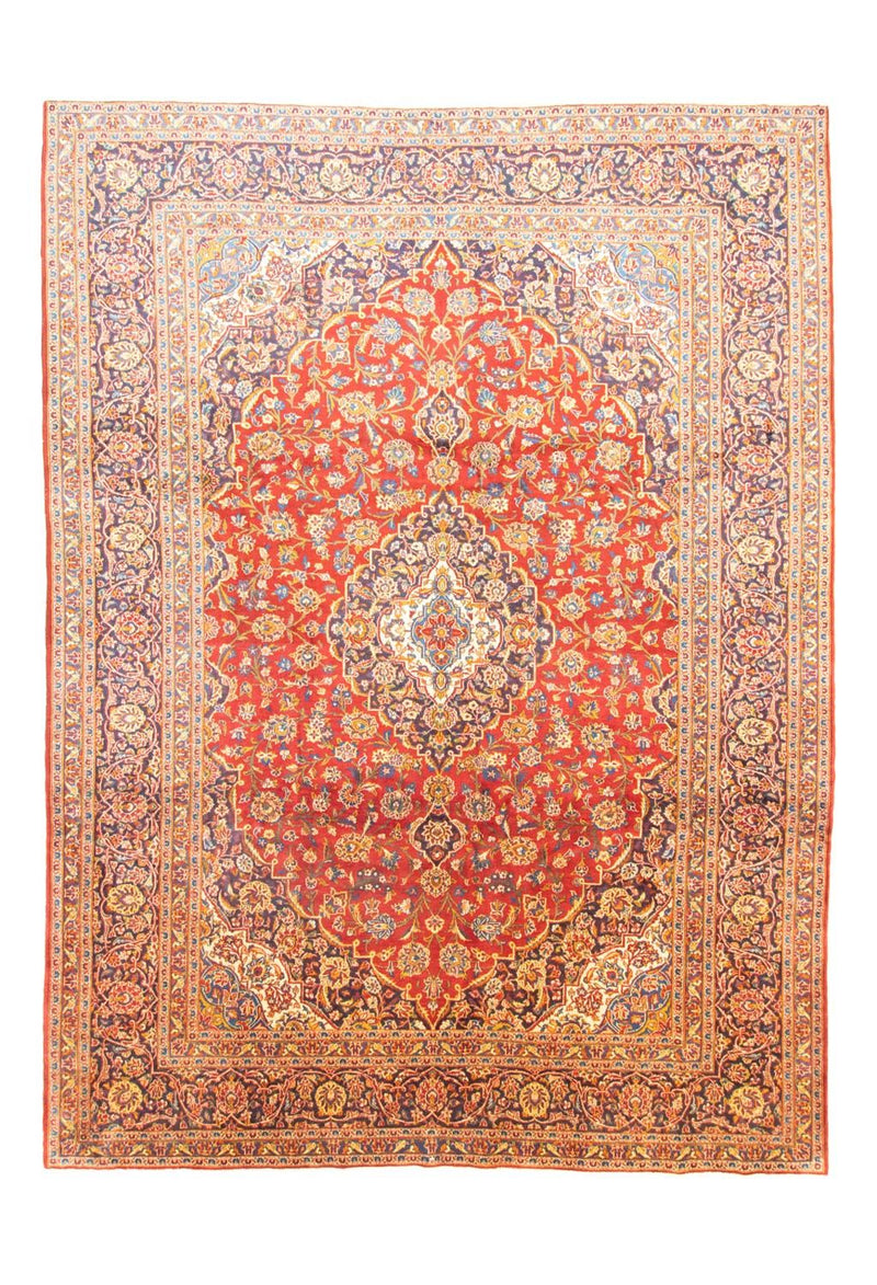 カシャーン 絨毯 406x307cm - ペルシャ絨毯