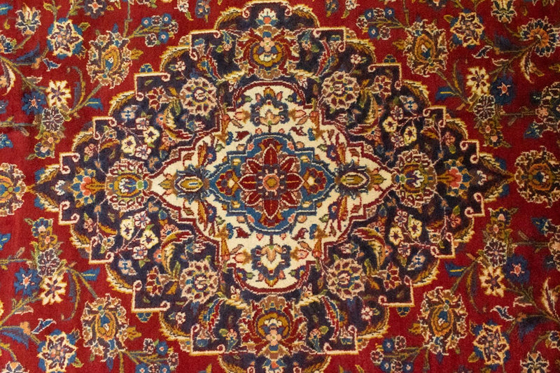 カシャーン 絨毯 406x307cm - ペルシャ絨毯