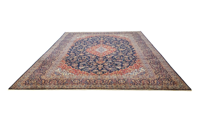 カシャーン 絨毯 419x298cm - ペルシャ絨毯
