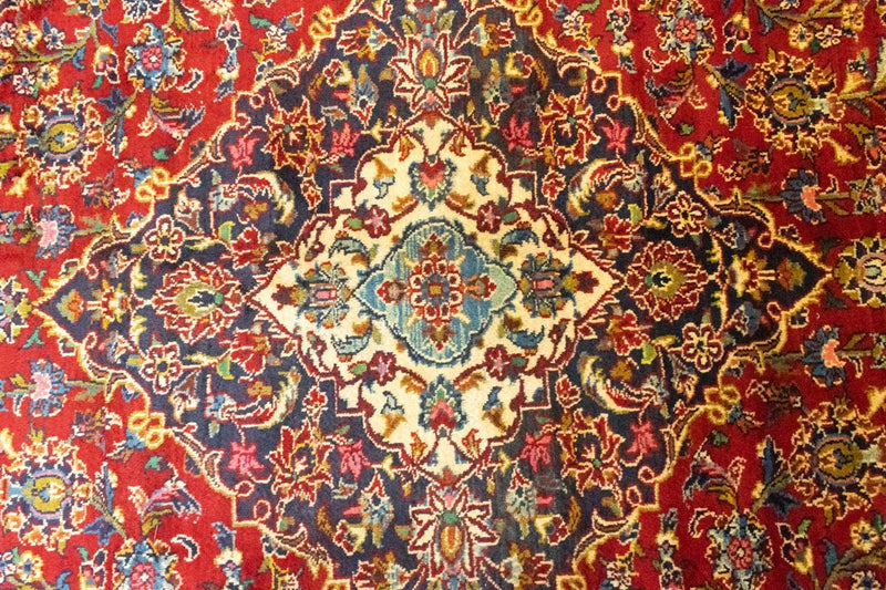カシャーン 絨毯 401x294cm - ペルシャ絨毯