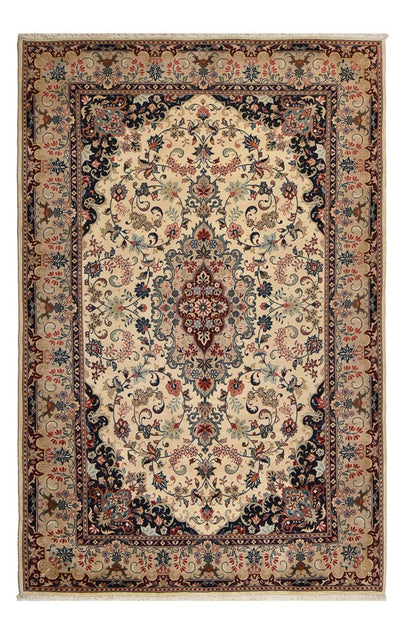 カシャーン 絨毯 197x302cm - ペルシャ絨毯 - ベージュ