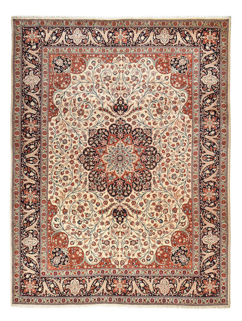 カシャーン 絨毯 403x299cm - ペルシャ絨毯