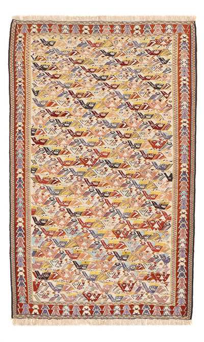 キリム シルク 絨毯 160x255cm
