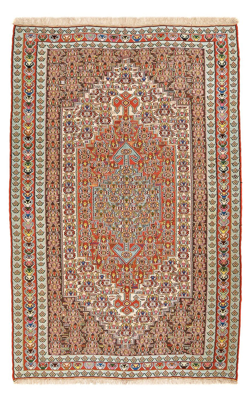キリム シルク 絨毯 258x160cm