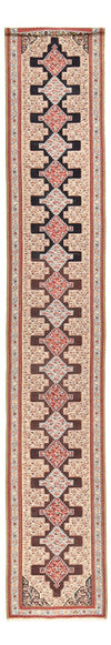 キリム シルク 絨毯 85x495cm - ランナー（廊下用ラグ） / ダークブルー / 85 x 495 cm ランナー（廊下用ラグ）