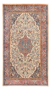 ハマダン 絨毯 129x226cm - ペルシャ絨毯 - ランナー（廊下用ラグ） / ライトベージュ / 129 x 226 cm ランナー（廊下用ラグ）