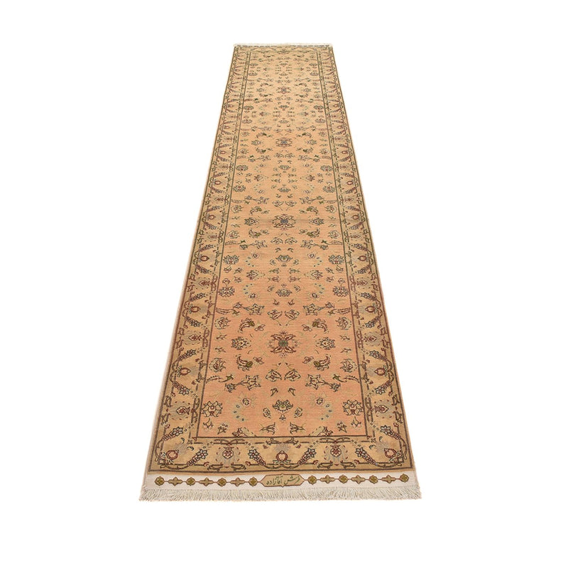 タブリーズ - 50 Raj 絨毯 378x78cm - ペルシャ絨毯