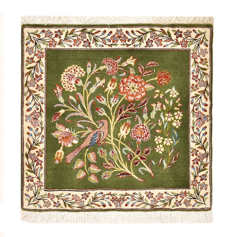 ラフサンジャン 絨毯 60x60cm - ペルシャ絨毯