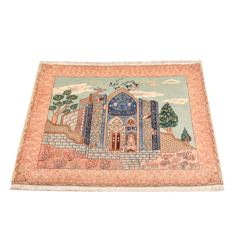 タブリーズ - 50 Raj 絨毯 87x72cm - ペルシャ絨毯