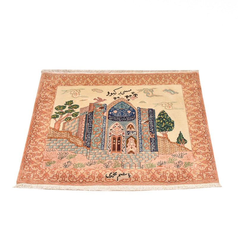 タブリーズ - 50 Raj 絨毯 83x72cm - ペルシャ絨毯