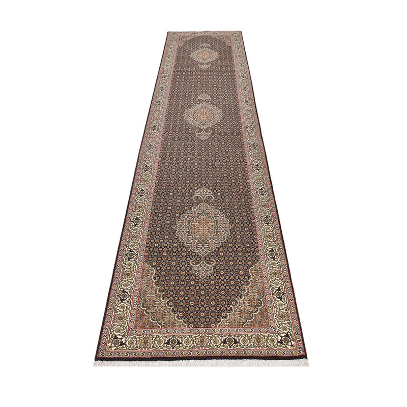 タブリーズ - 50 Raj 絨毯 390x82cm - ペルシャ絨毯