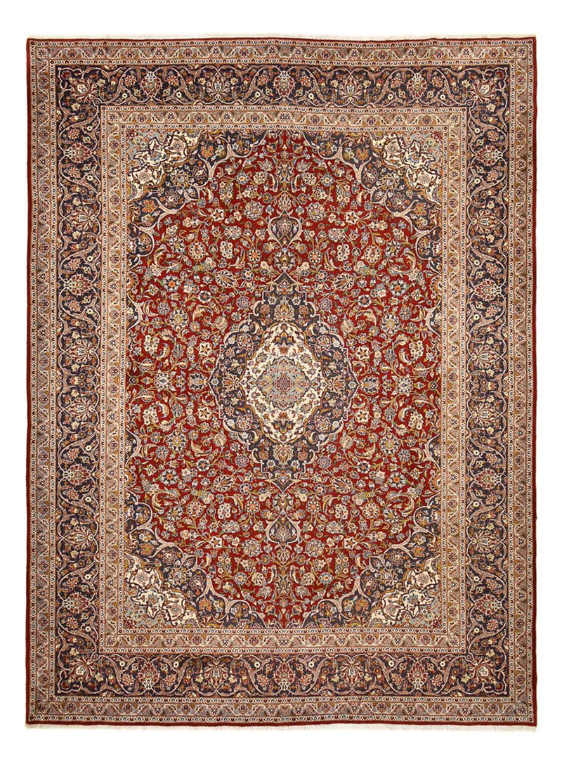 カシャーン 絨毯 412x303cm - ペルシャ絨毯
