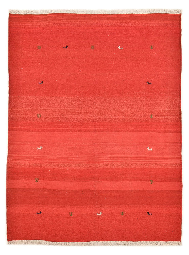 ペルシャギャベ 絨毯 227x174cm - ペルシャウールラグ