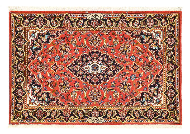 カシャーン 絨毯 100x70cm - ペルシャ絨毯