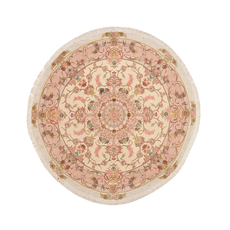 タブリーズ - 50 Raj 絨毯 143x143cm - ペルシャ絨毯
