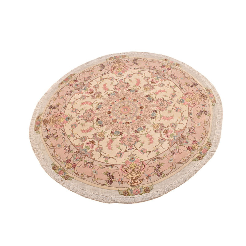 タブリーズ - 50 Raj 絨毯 143x143cm - ペルシャ絨毯