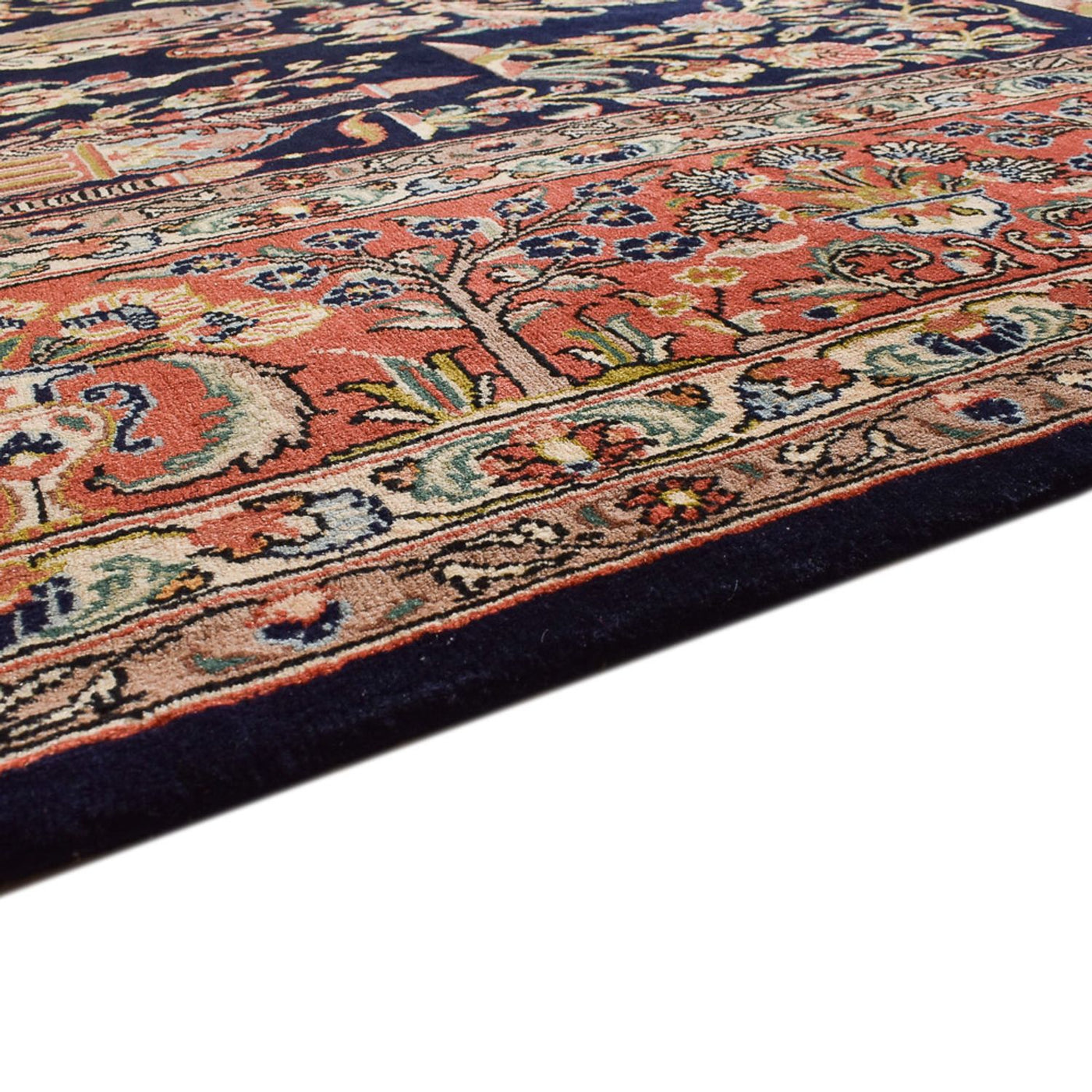 カシャーン 絨毯 375x252cm - ペルシャ絨毯