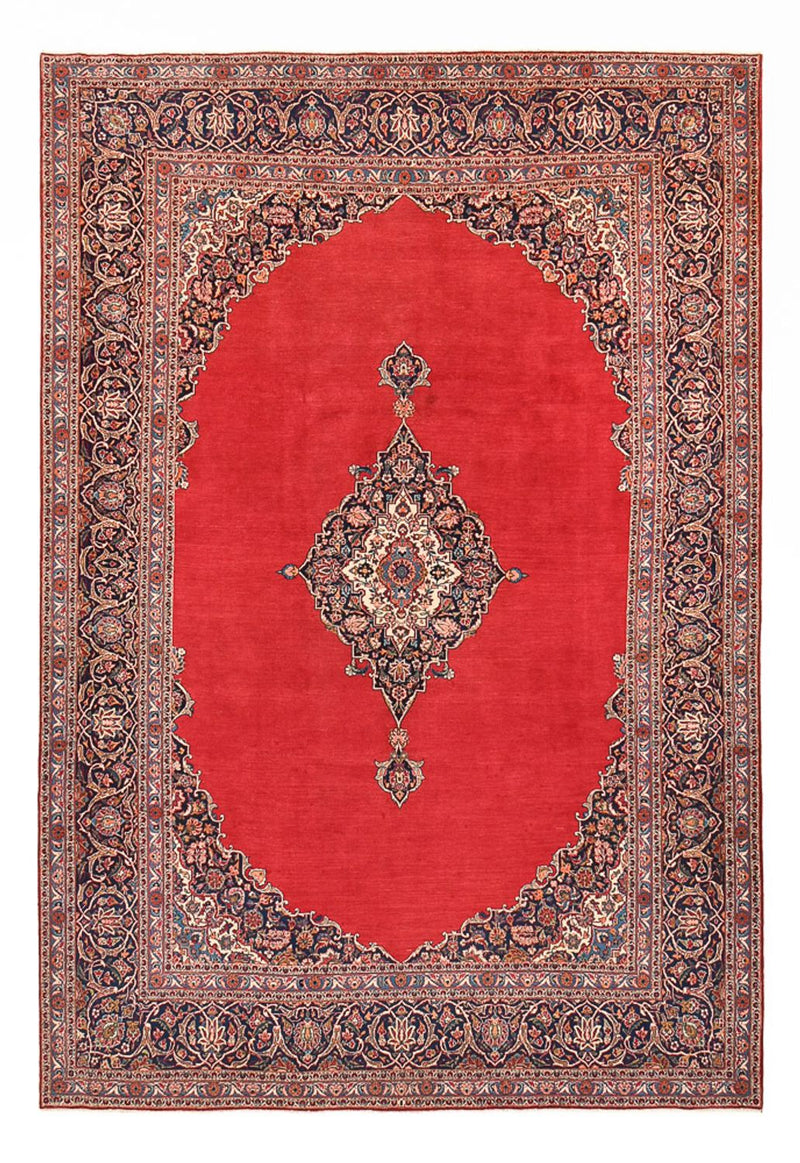 カシャーン 絨毯 377x252cm - ペルシャ絨毯