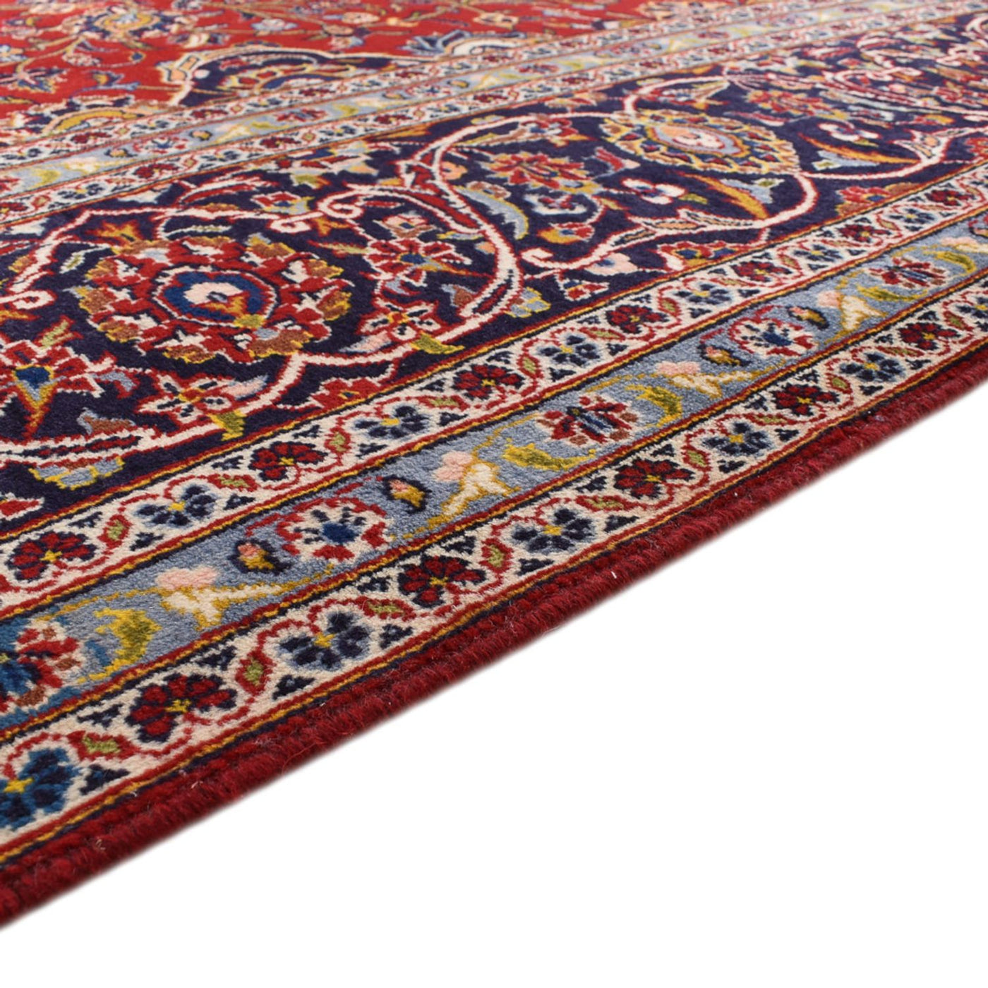 カシャーン 絨毯 395x295cm - ペルシャ絨毯