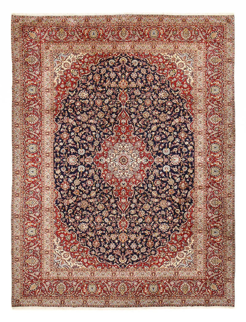 カシャーン 絨毯 389x302cm - ペルシャ絨毯