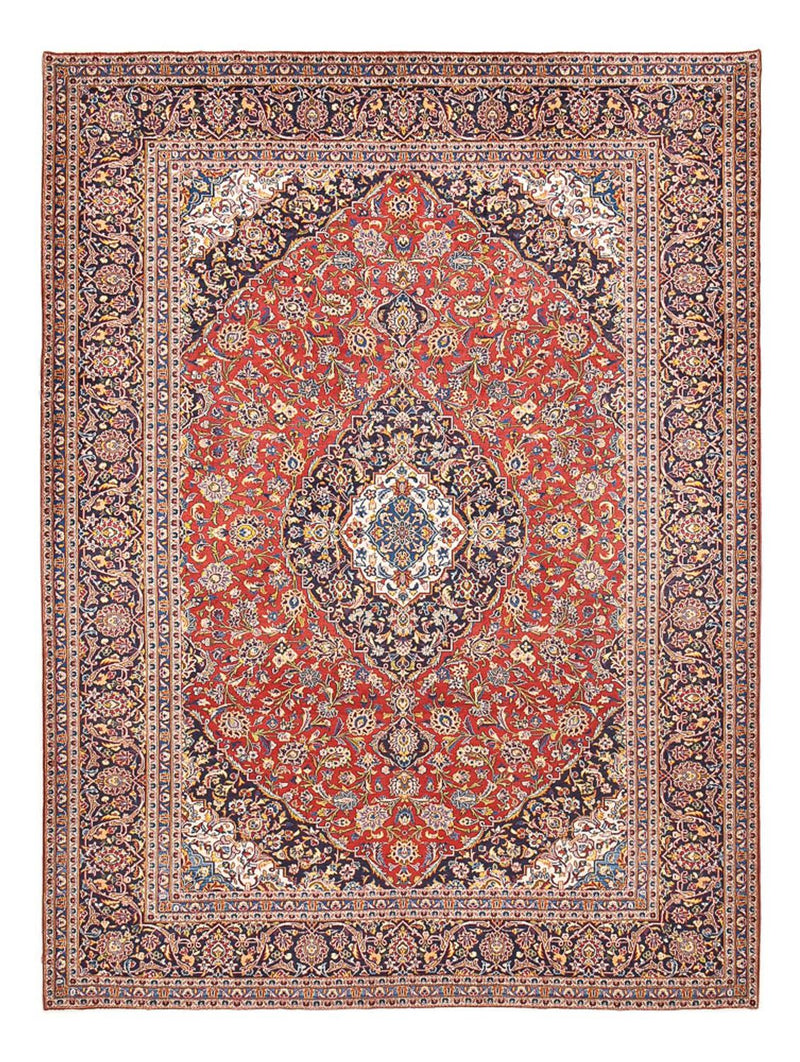 カシャーン 絨毯 390x294cm - ペルシャ絨毯