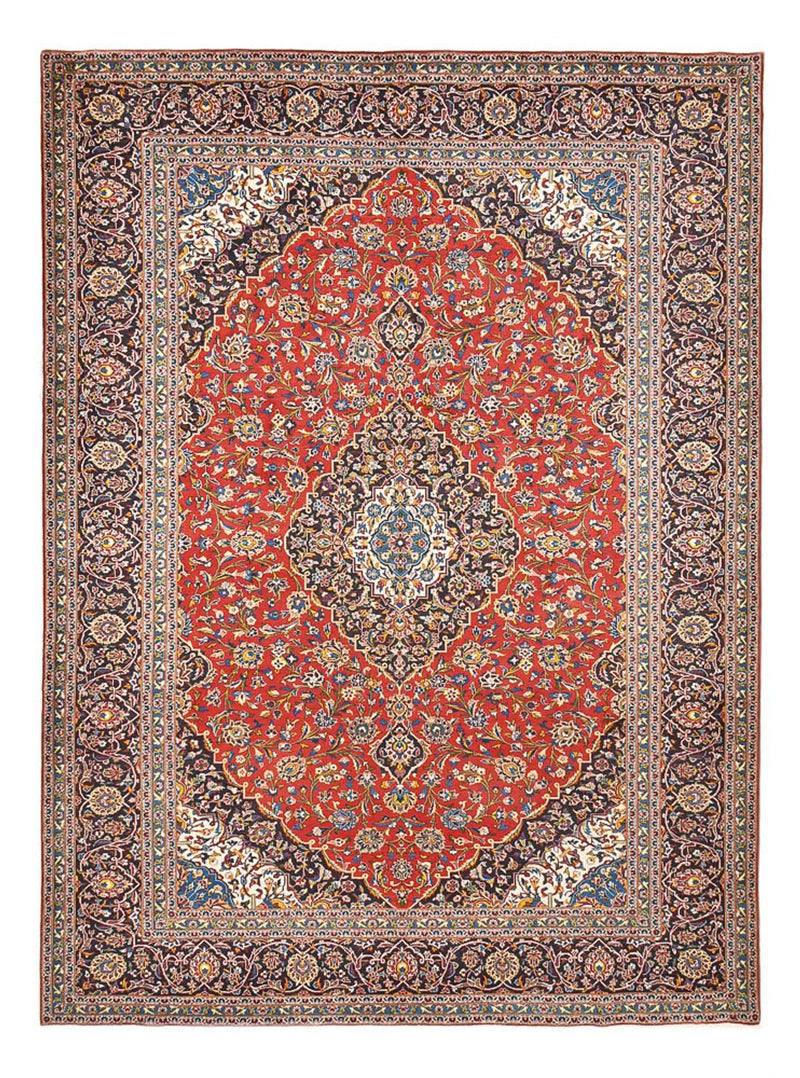 カシャーン 絨毯 398x300cm - ペルシャ絨毯