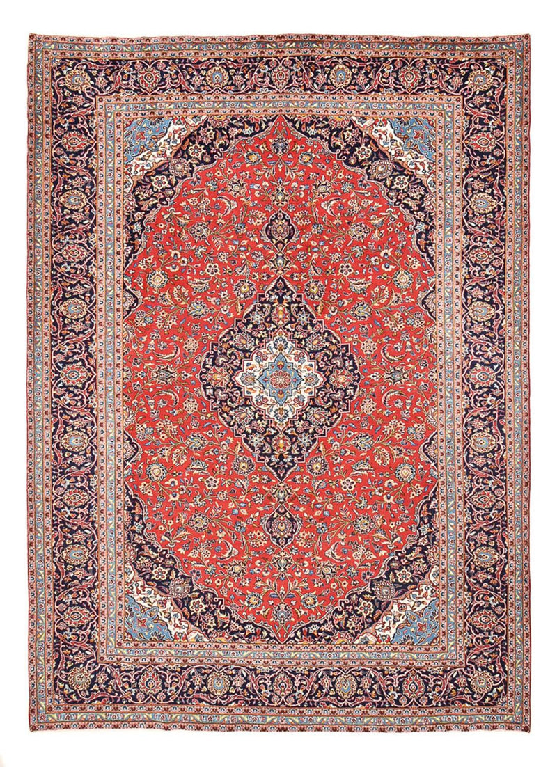 カシャーン 絨毯 395x286cm - ペルシャ絨毯