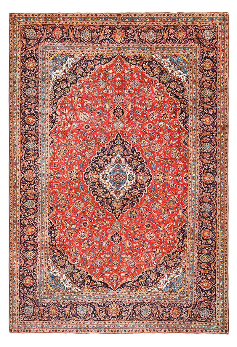 カシャーン 絨毯 422x296cm - ペルシャ絨毯