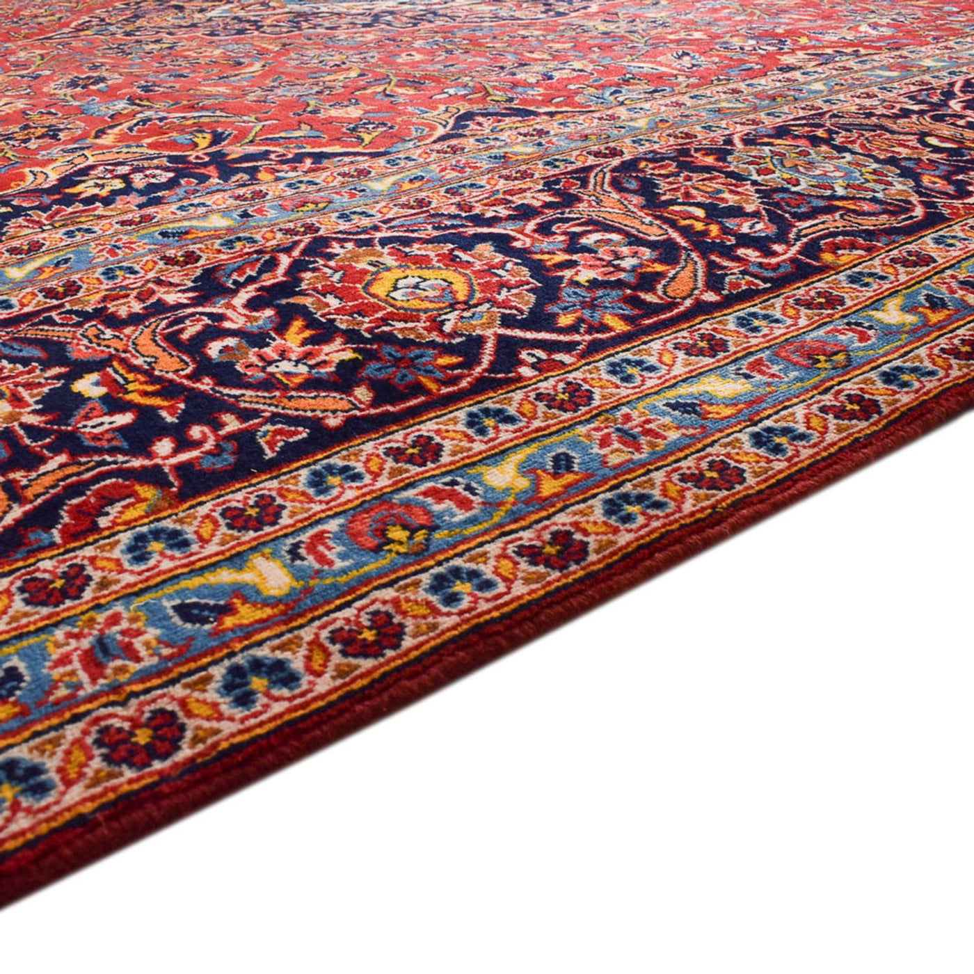 カシャーン 絨毯 422x296cm - ペルシャ絨毯