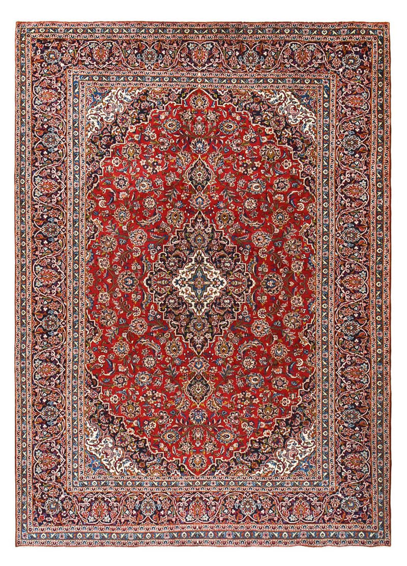 カシャーン 絨毯 395x288cm - ペルシャ絨毯