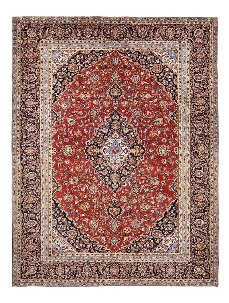 カシャーン 絨毯 378x285cm - ペルシャ絨毯