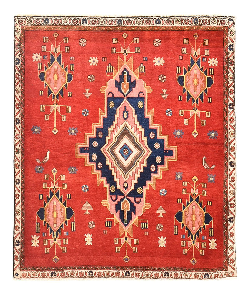 アフシャール・シルジャン 絨毯 129x107cm - ペルシャ絨毯