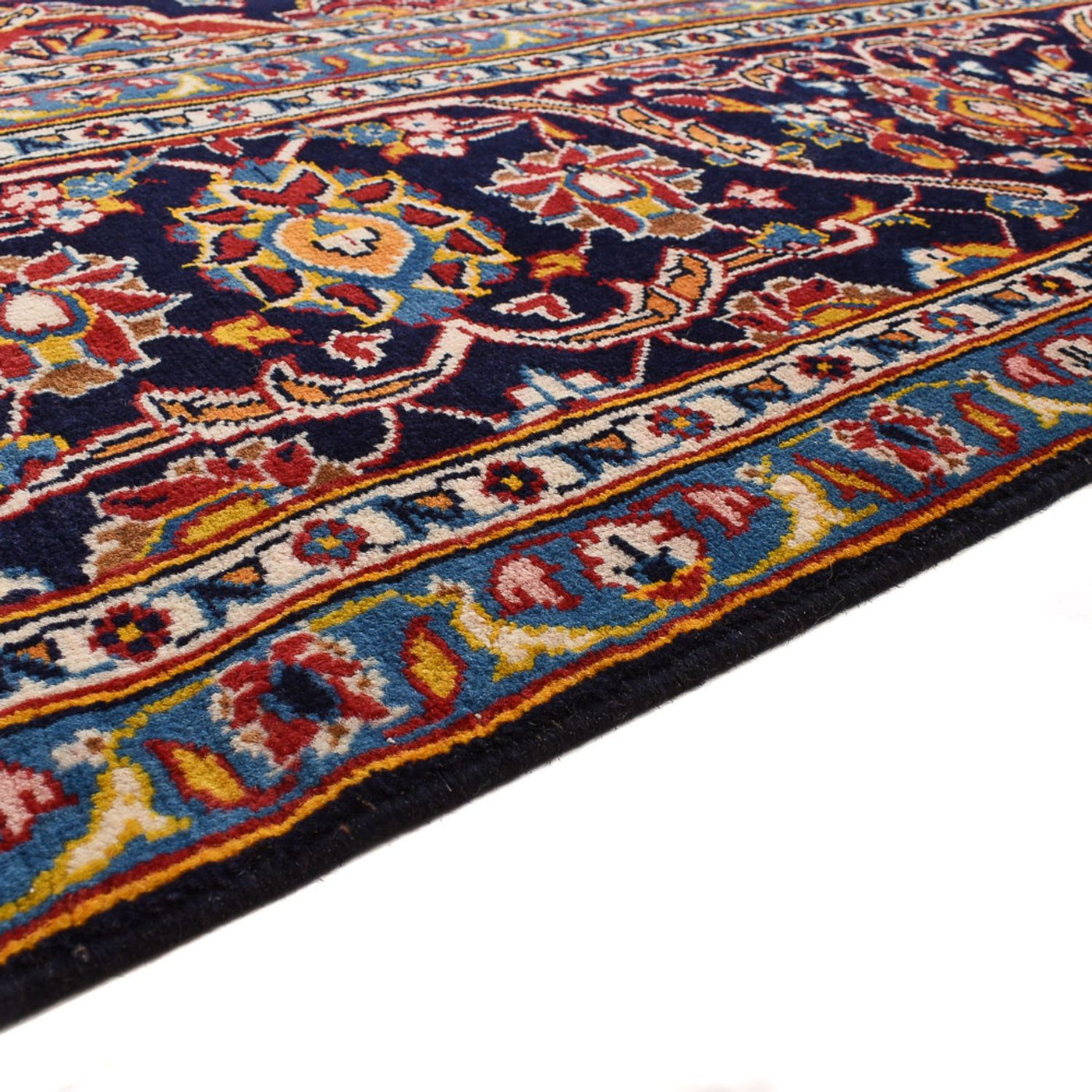 カシャーン 絨毯 381x292cm - ペルシャ絨毯