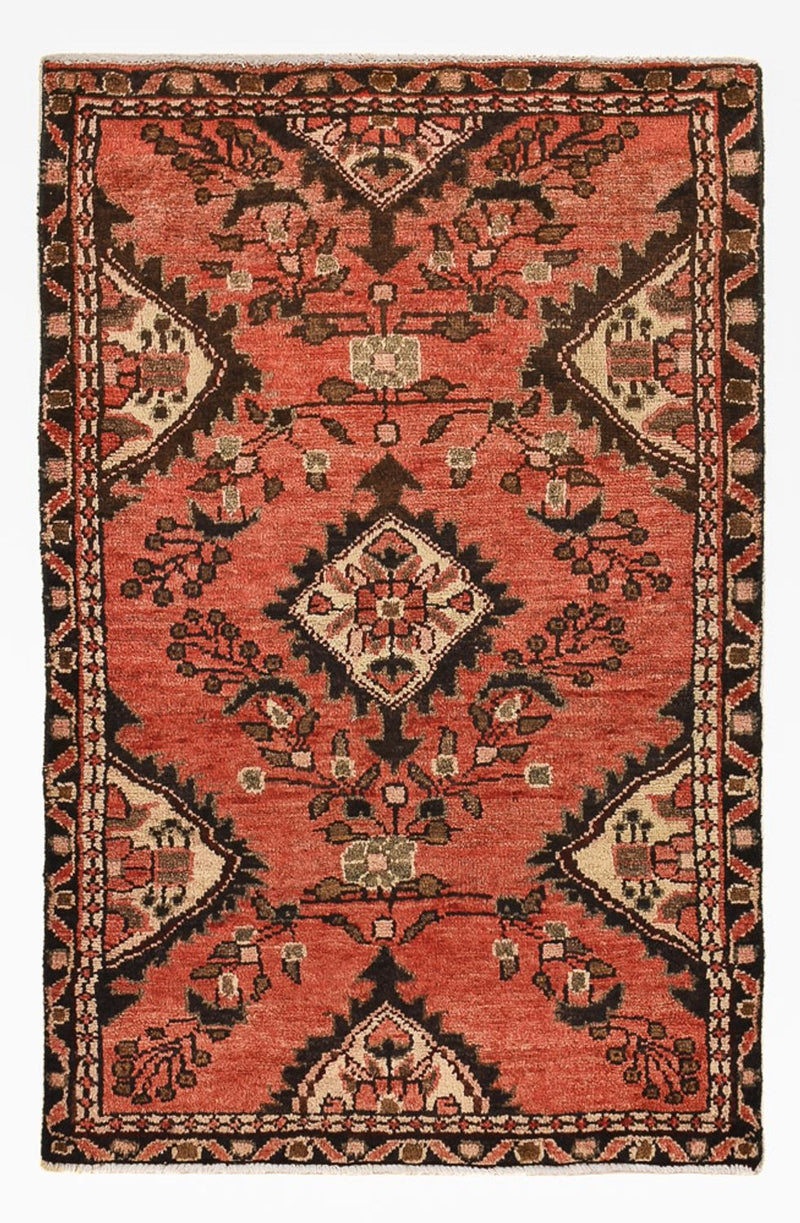 ハマダン 絨毯 95x62cm - ペルシャ絨毯