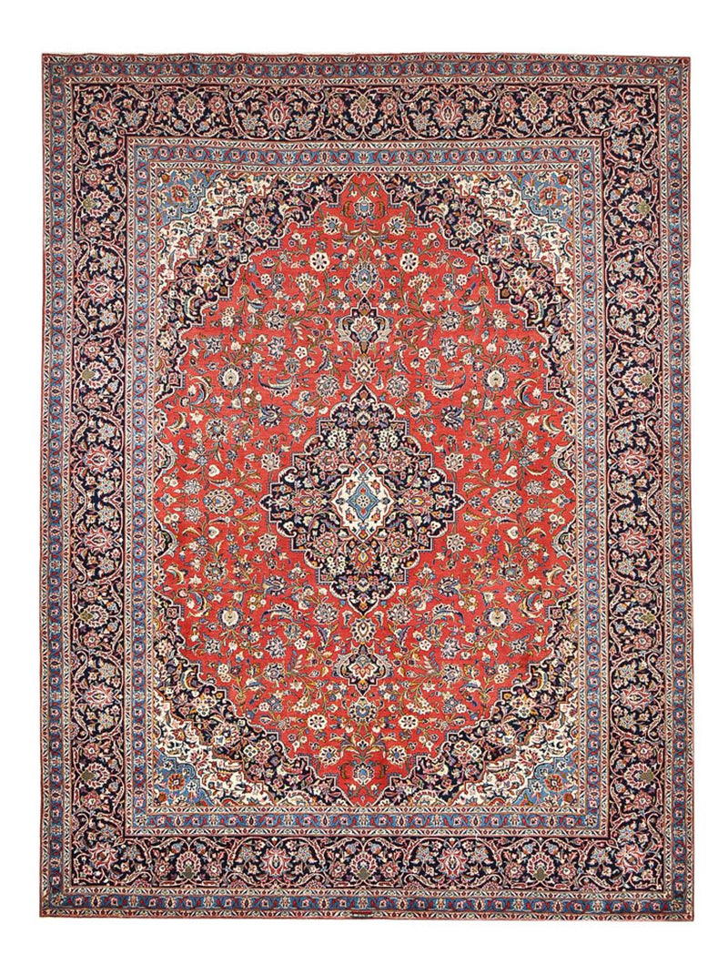 カシャーン 絨毯 405x303cm - ペルシャ絨毯