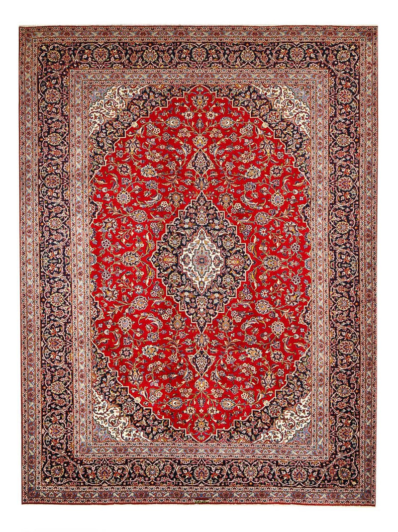 カシャーン 絨毯 393x294cm - ペルシャ絨毯