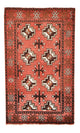 トルカマン絨毯 100x58cm - ペルシャ絨毯